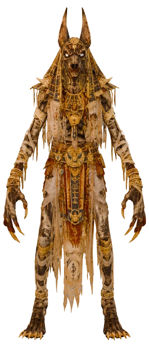 Anubis, rotating turnaround of the production model, 0 degrees